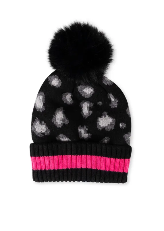 Babe Pom Pom Hat Black - FINAL SALE sold by HAUTE SHORE