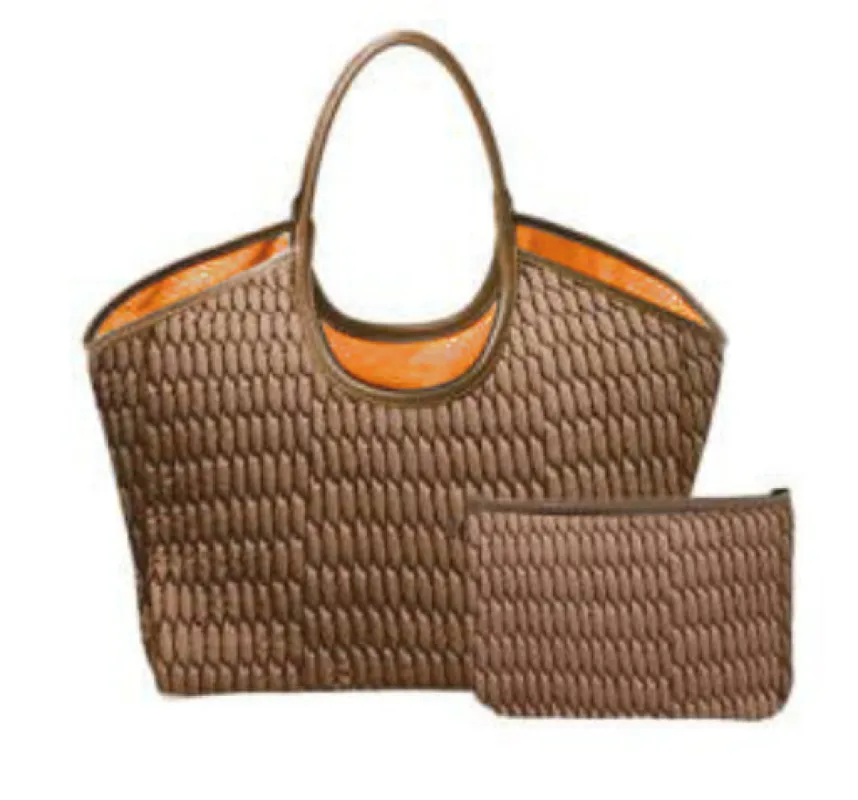 Isla Walnut Tote sold by HAUTE SHORE