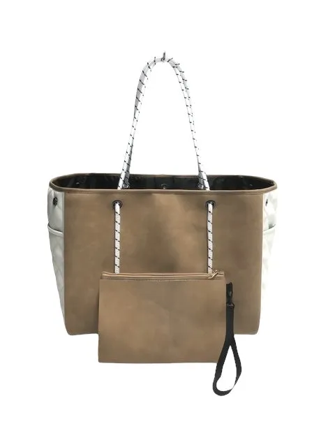 Greyson Latte Tote sold by HAUTE SHORE
