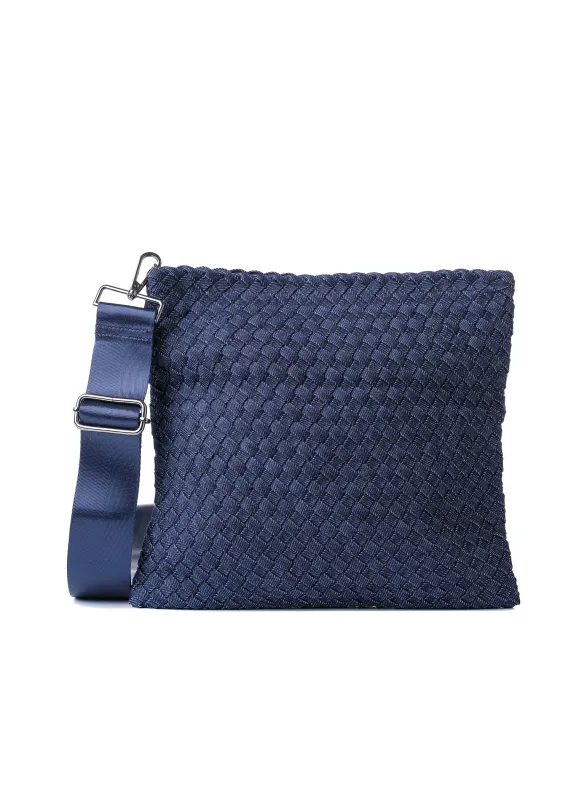 Val Indigo Convertible Woven Crossbody sold by HAUTE SHORE
