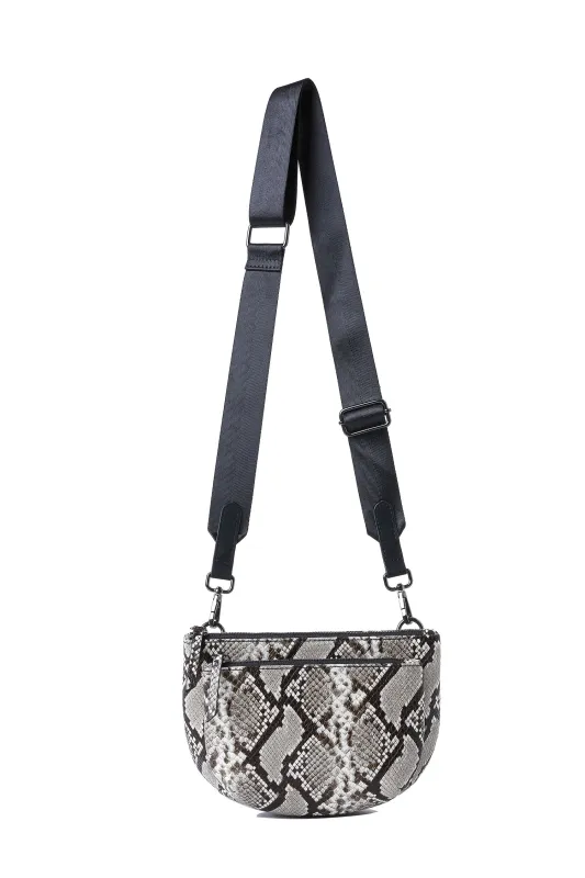 Devon Natural Python Convertible Crossbody sold by HAUTE SHORE