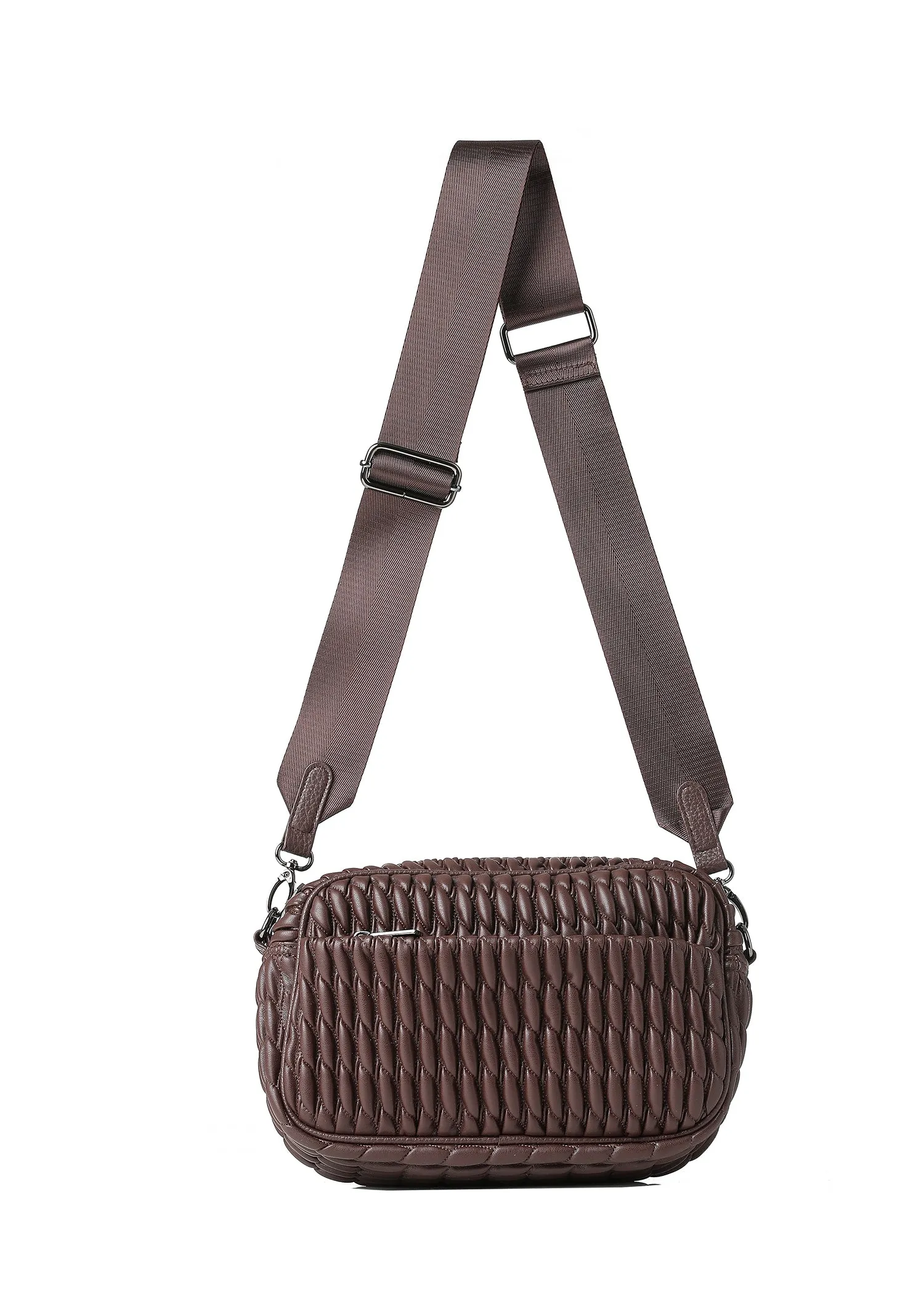 Noa Chocolate Cargo Camera Crossbody sold by HAUTE SHORE product image thumbnail 2