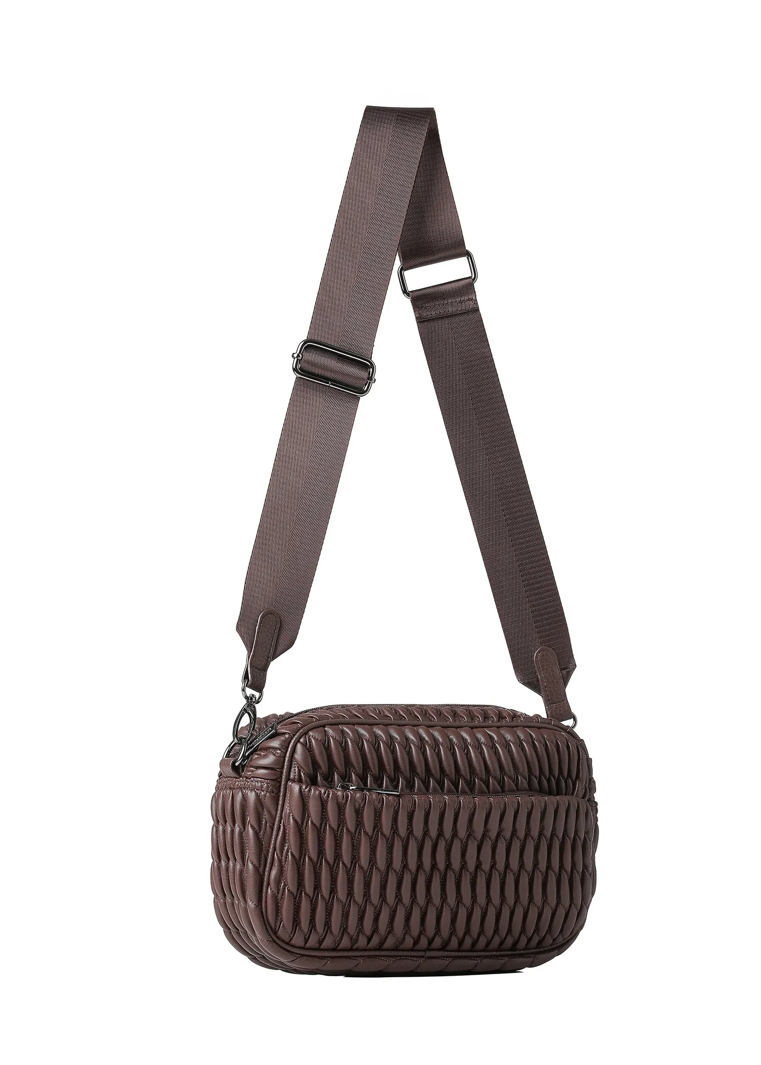 Noa Chocolate Cargo Camera Crossbody sold by HAUTE SHORE product image thumbnail 3