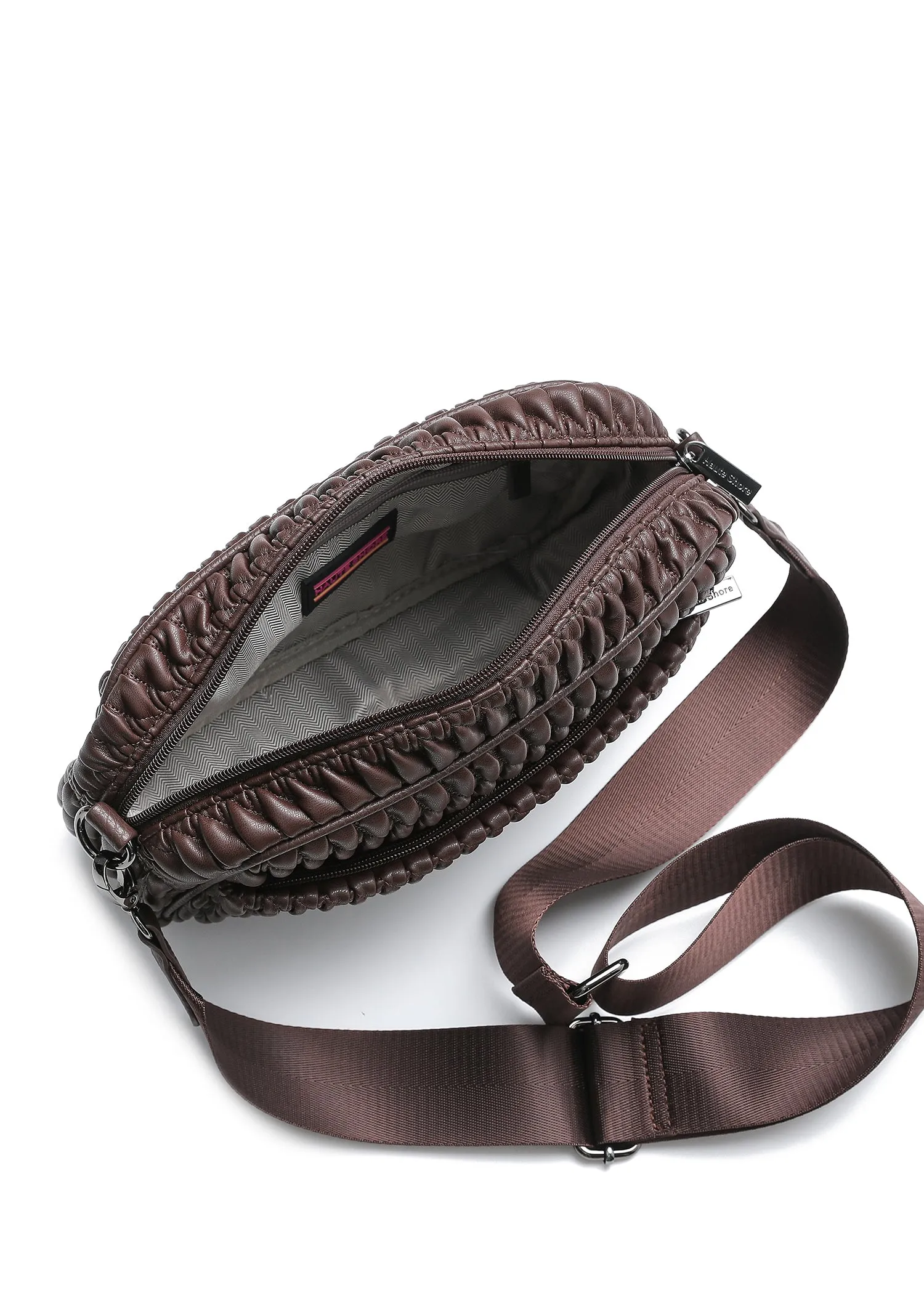 Noa Chocolate Cargo Camera Crossbody sold by HAUTE SHORE product image thumbnail 4