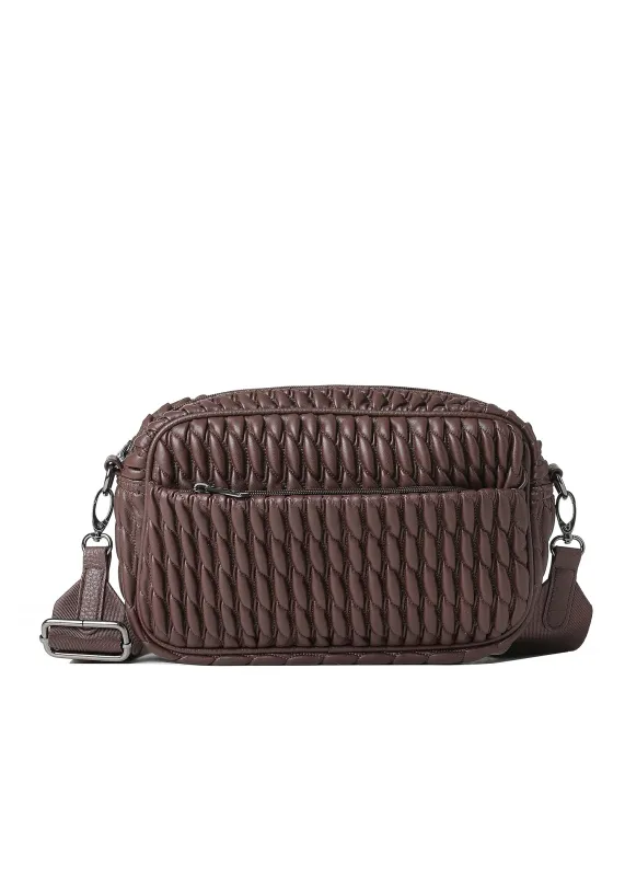 Noa Chocolate Cargo Camera Crossbody sold by HAUTE SHORE