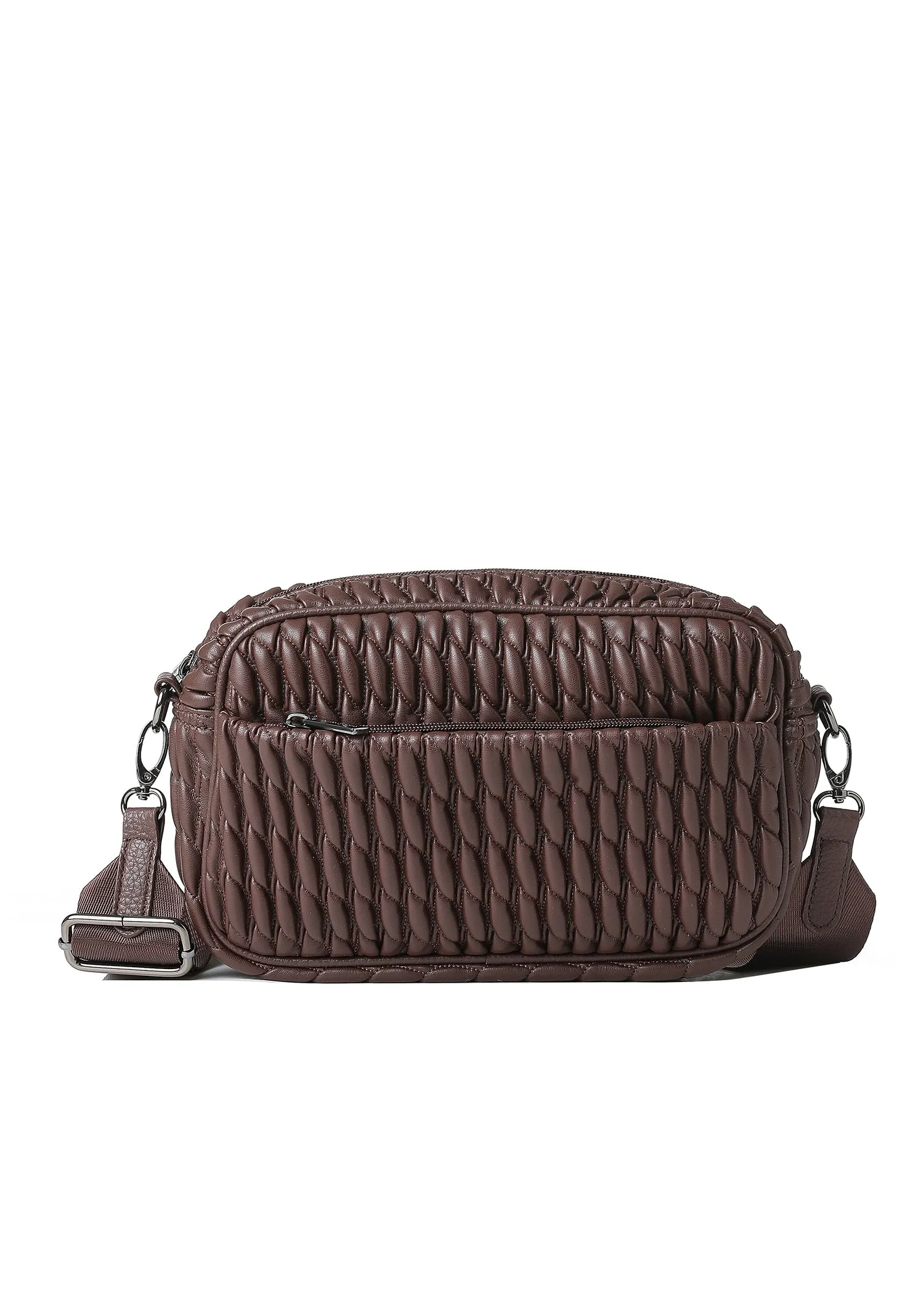 Noa Chocolate Cargo Camera Crossbody sold by HAUTE SHORE