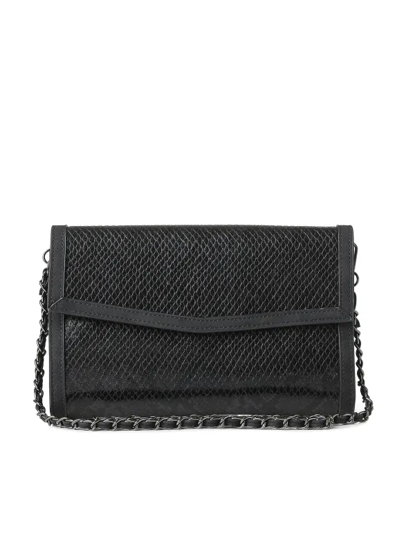 Beth Smoke Snake Clutch - FINAL SALE sold by HAUTE SHORE