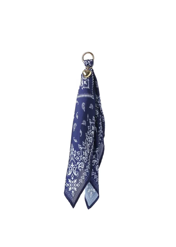 Romy Bandana Bag Charm Navy sold by HAUTE SHORE