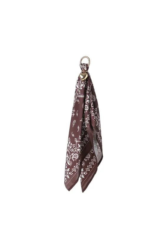 Romy Bandana Bag Charm Chocolate sold by HAUTE SHORE
