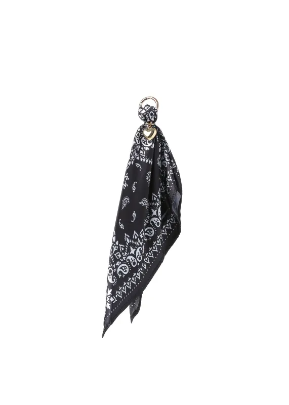 Romy Bandana Bag Charm Black sold by HAUTE SHORE