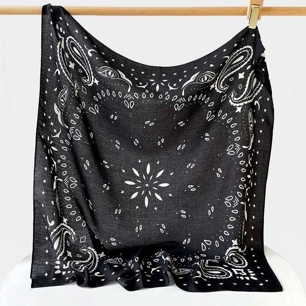 Bandana Scarf Black sold by HAUTE SHORE product image thumbnail 2