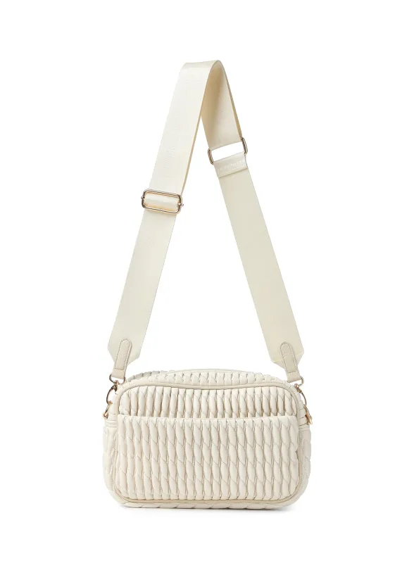 Noa Ecru Camera Crossbody sold by HAUTE SHORE