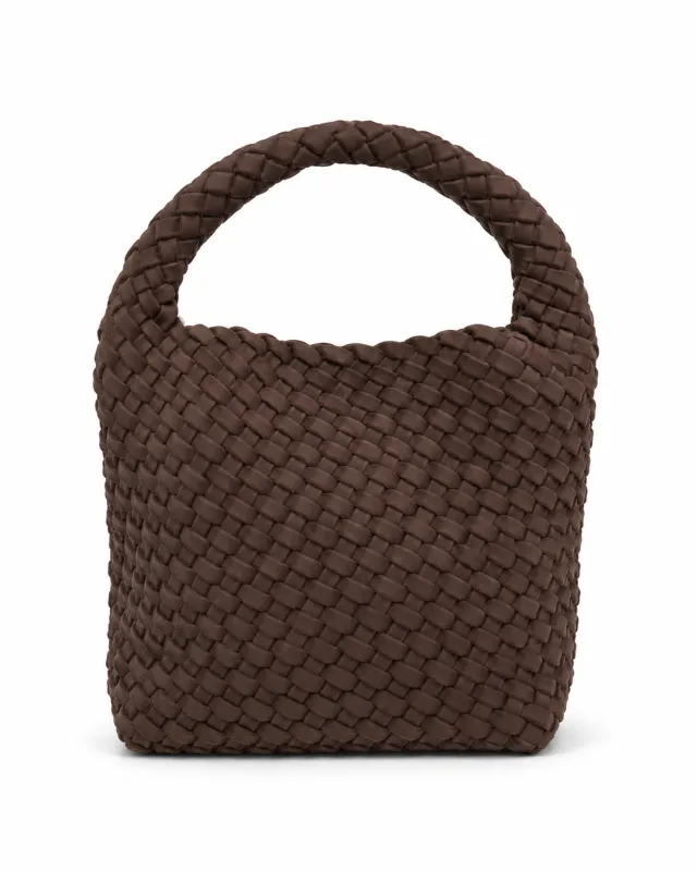 Shelly Java Woven Nubuck Bucket Bag made by HAUTE SHORE