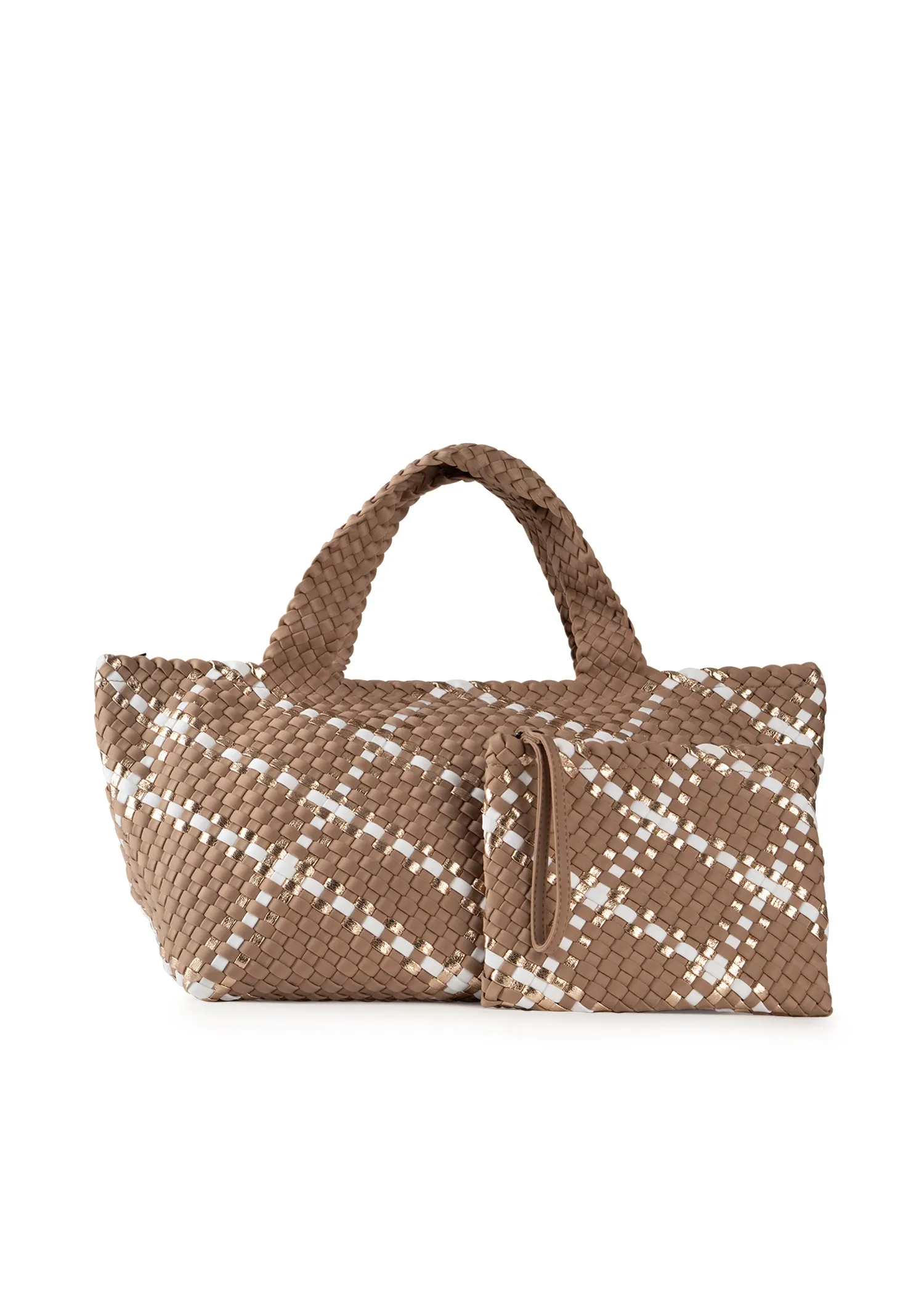 Bobbi Latte Woven Tote-FINAL SALE sold by HAUTE SHORE