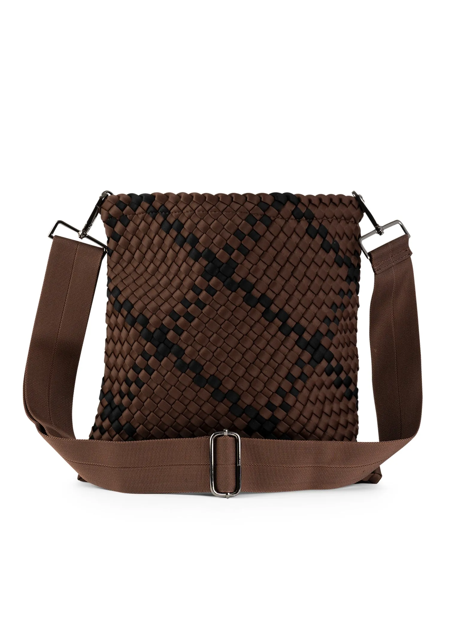 Val Espresso Convertible Woven Crossbody sold by HAUTE SHORE product image thumbnail 4