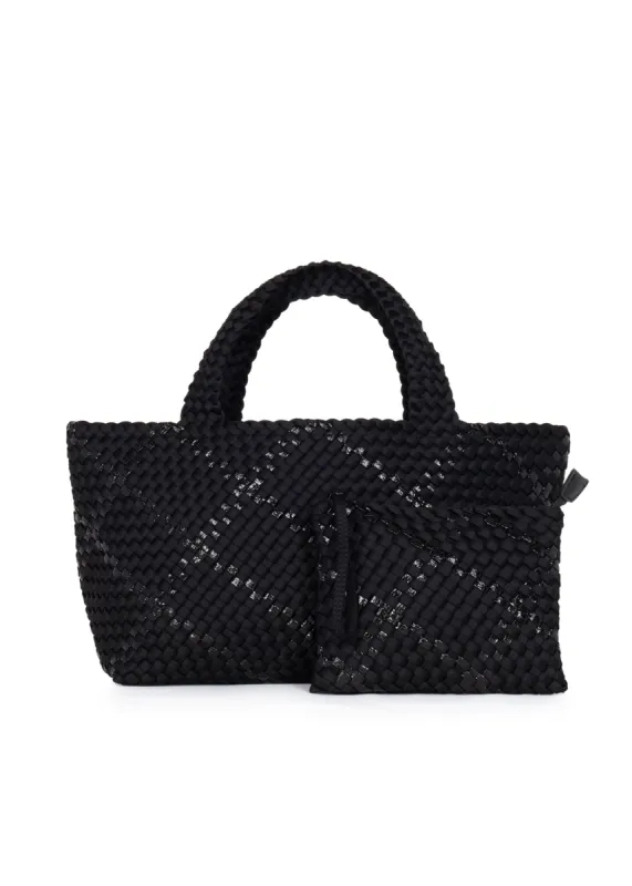 Bobbi Noir Woven Tote sold by HAUTE SHORE