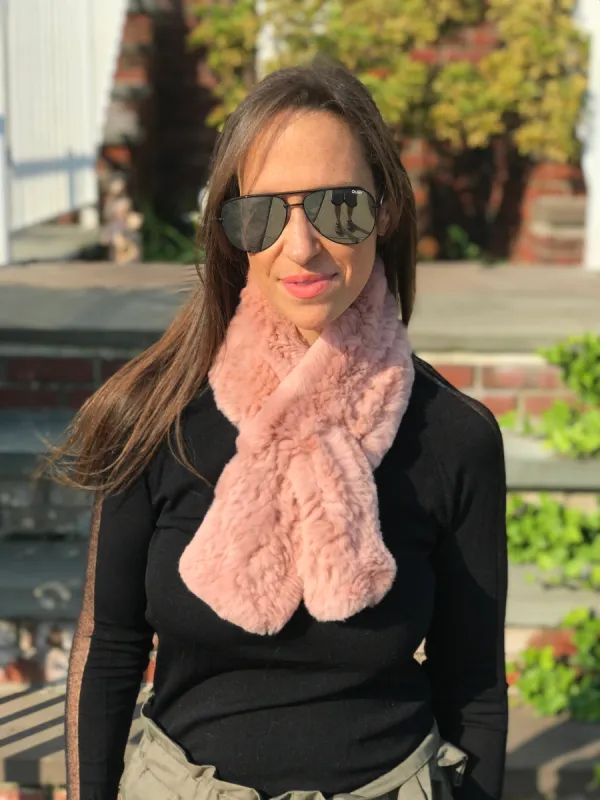 Whistler Fur Convertible Scarf to Headband sold by HAUTE SHORE