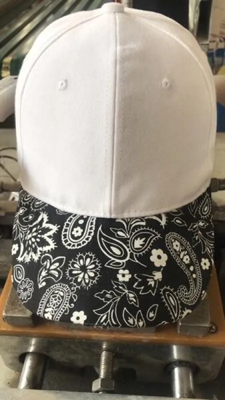 White Bandana Boardwalk Baseball Cap - FINAL SALE sold by HAUTE SHORE