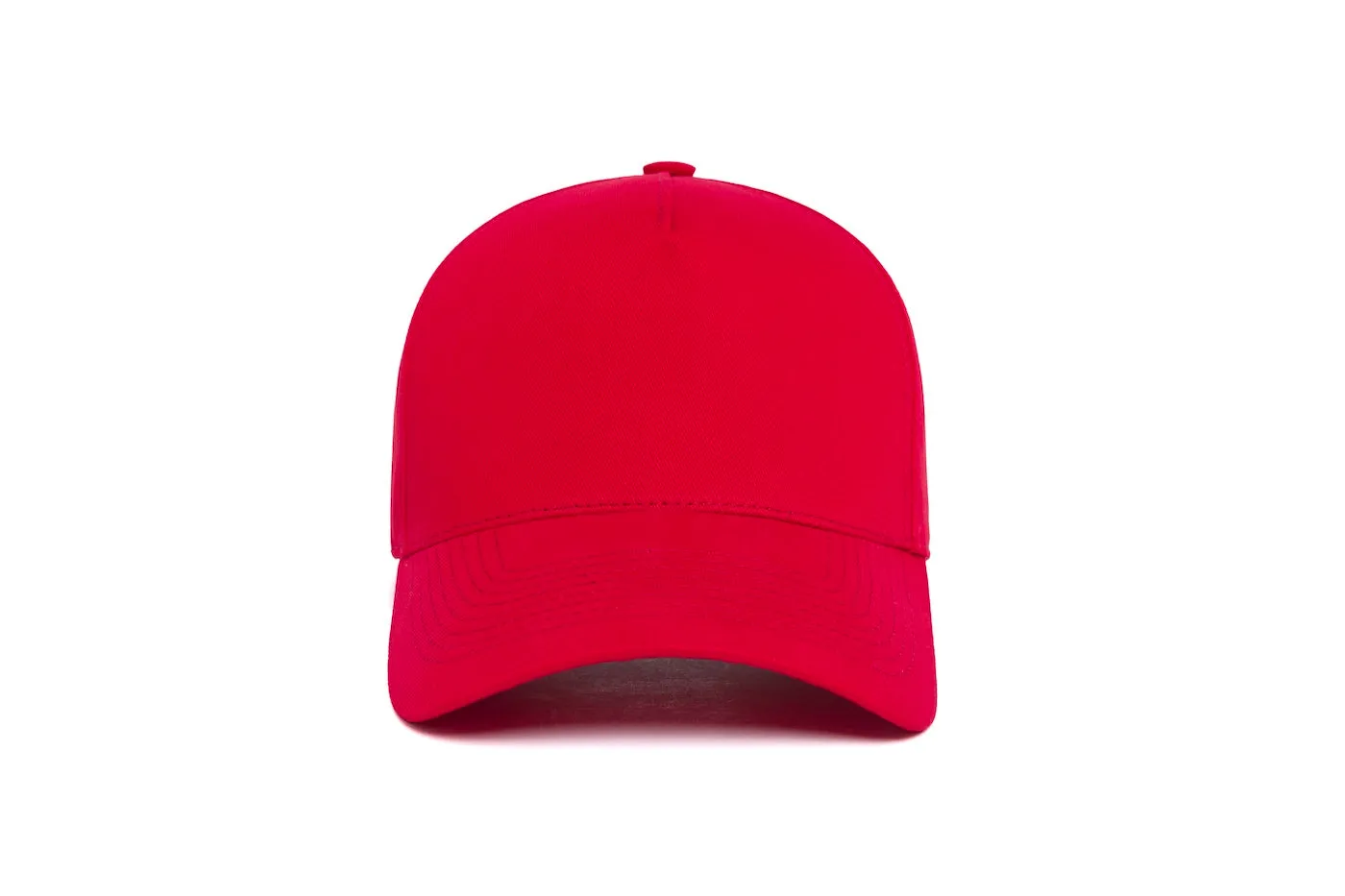 Clean Red Brushed Twill 5-Panel sold by Hood Hat
