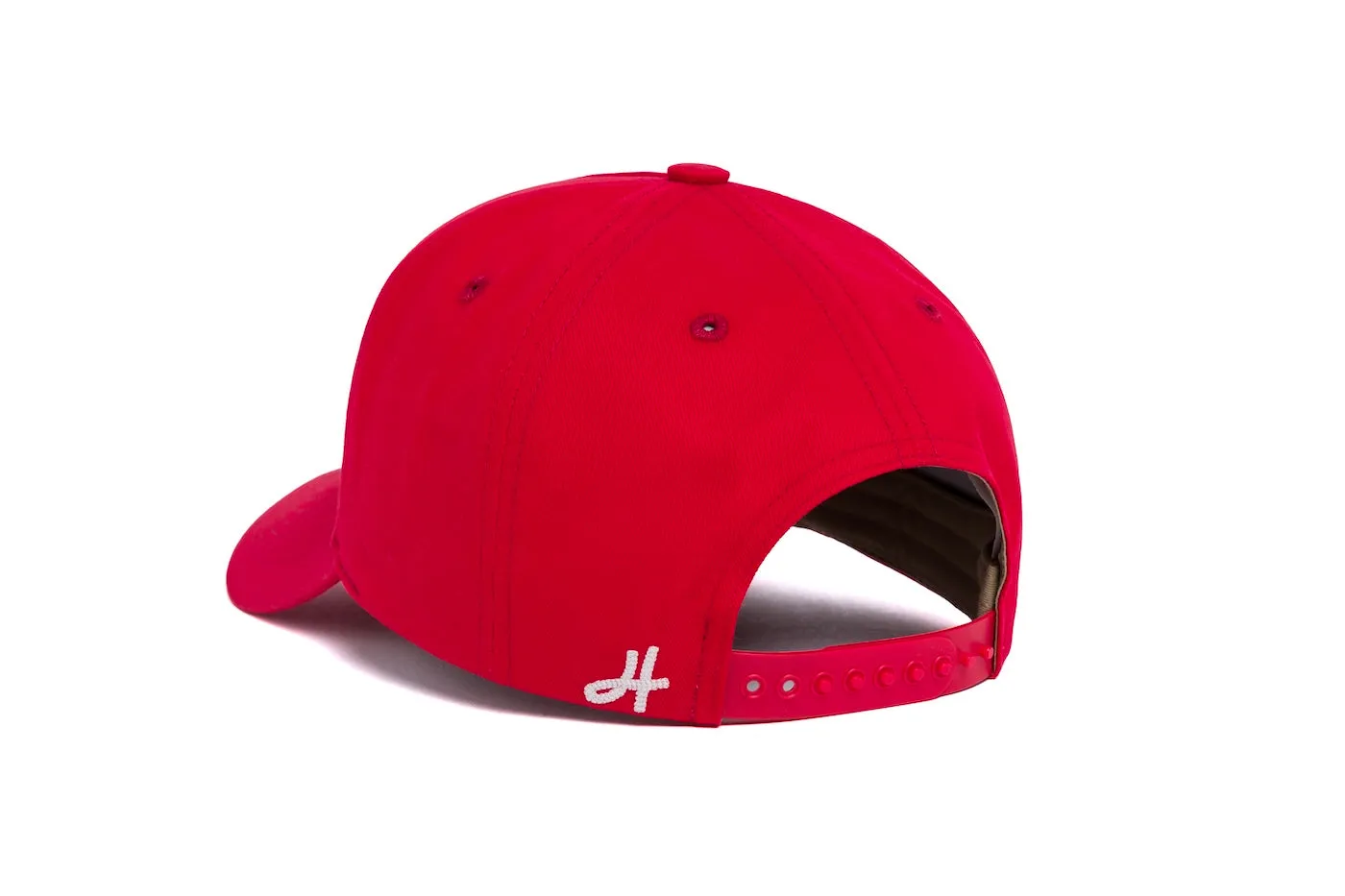 Clean Red Brushed Twill 5-Panel sold by Hood Hat product image thumbnail 3