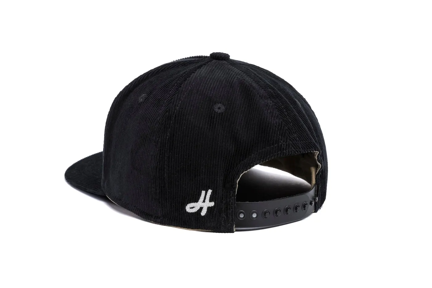 Clean Black 14-Wale Cord 5-Panel sold by Hood Hat product image thumbnail 3