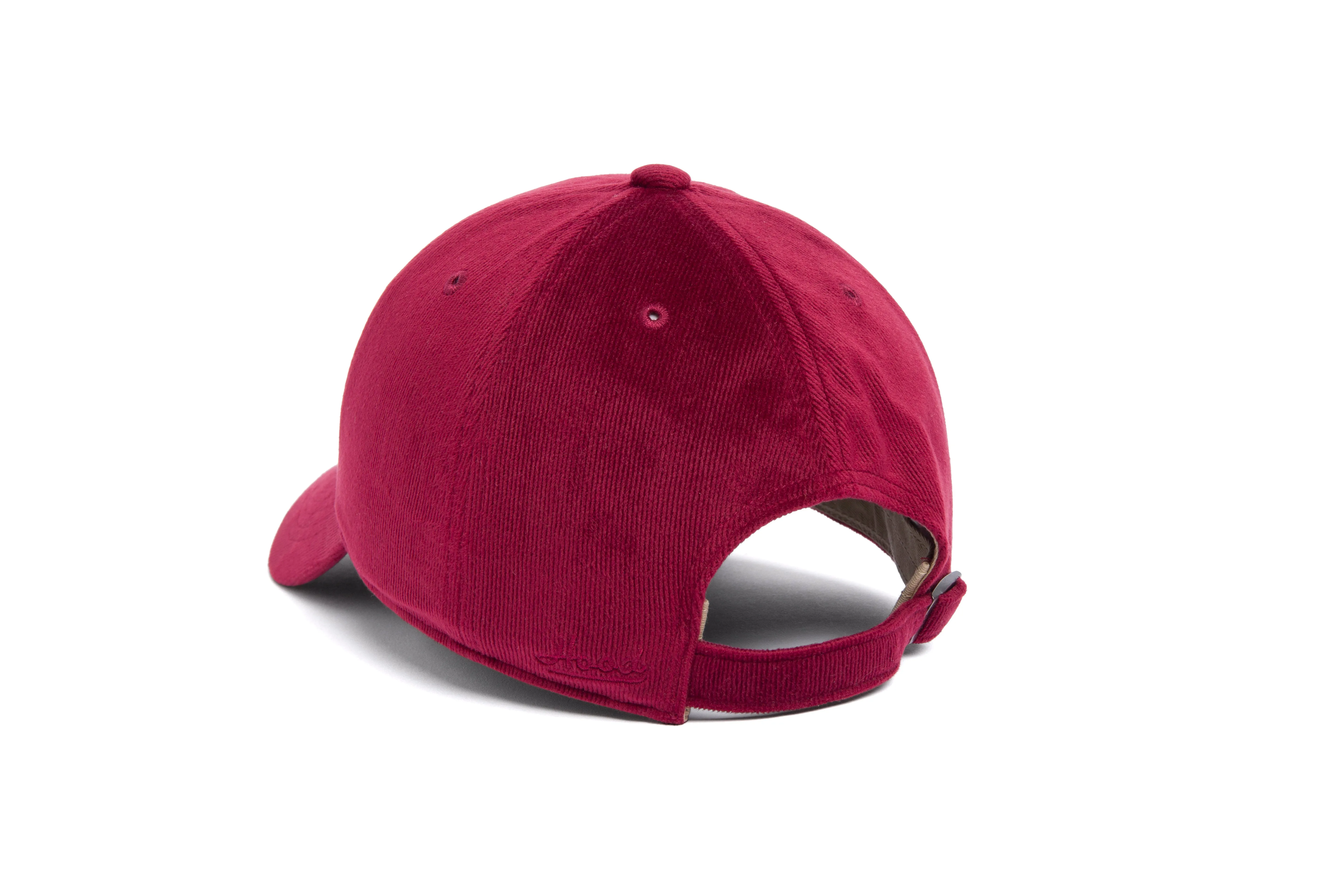 Clean Burgundy 21-Wale Cord Dad Hat sold by Hood Hat product image thumbnail 3