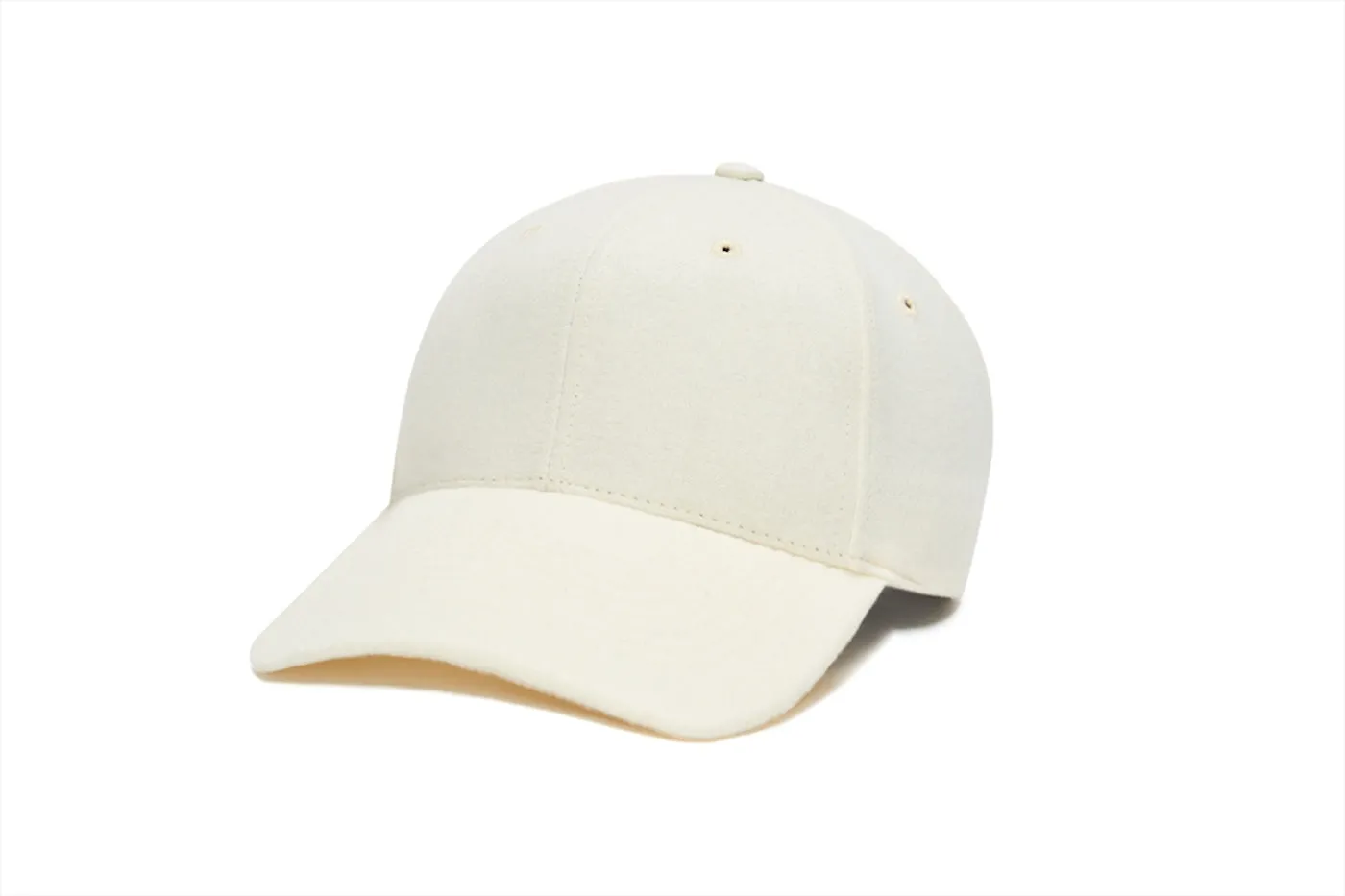 Clean White Snapback Curved Wool sold by Hood Hat product image thumbnail 2