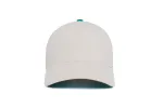 Clean Bone Brushed Twill 5-Panel w/ Leather Strap sold by Hood Hat