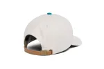 Clean Bone Brushed Twill 5-Panel w/ Leather Strap sold by Hood Hat