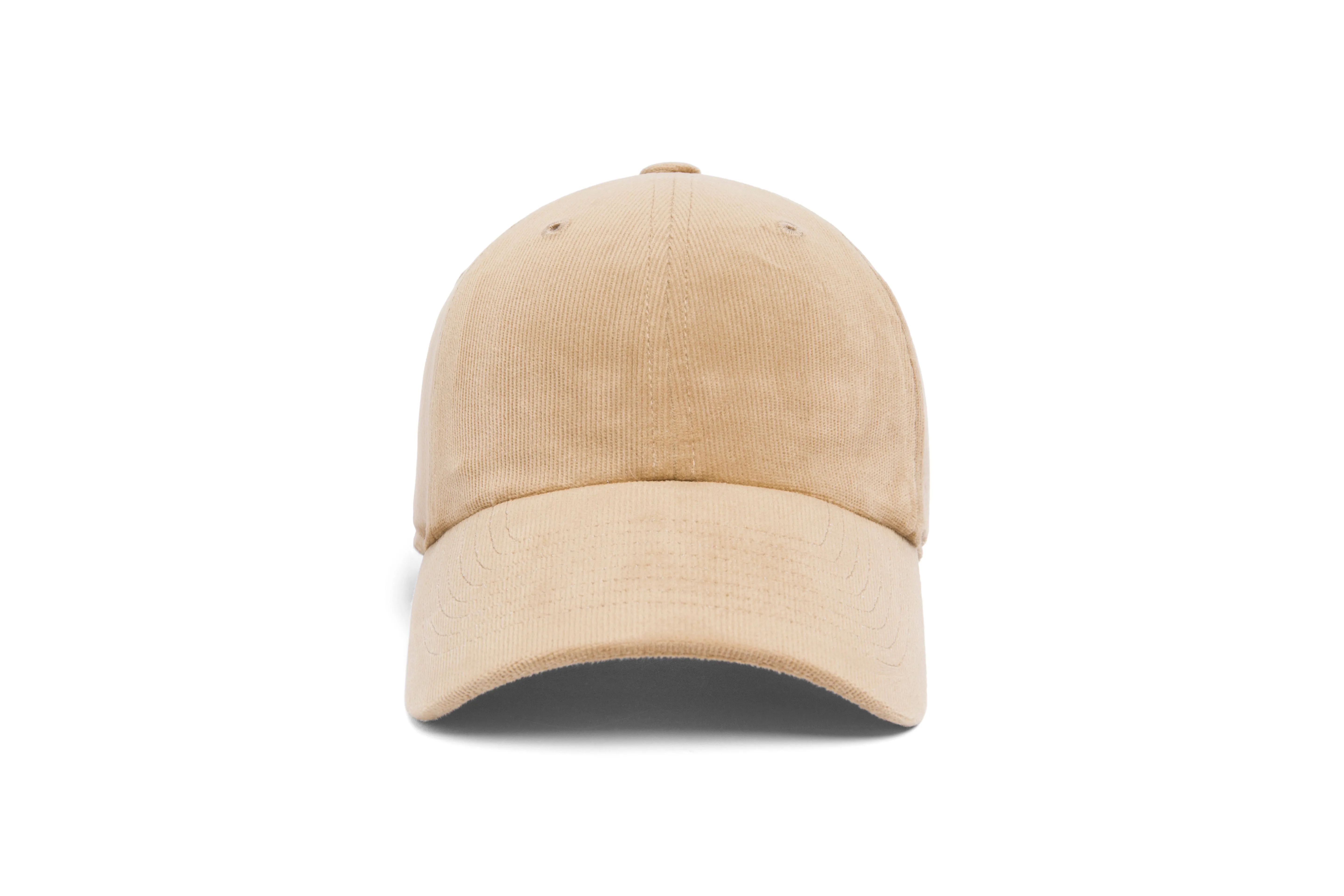 Clean Khaki 21-Wale Cord Dad Hat sold by Hood Hat