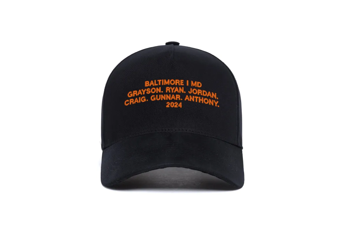 Baltimore 2024 Name 5-Panel sold by Hood Hat