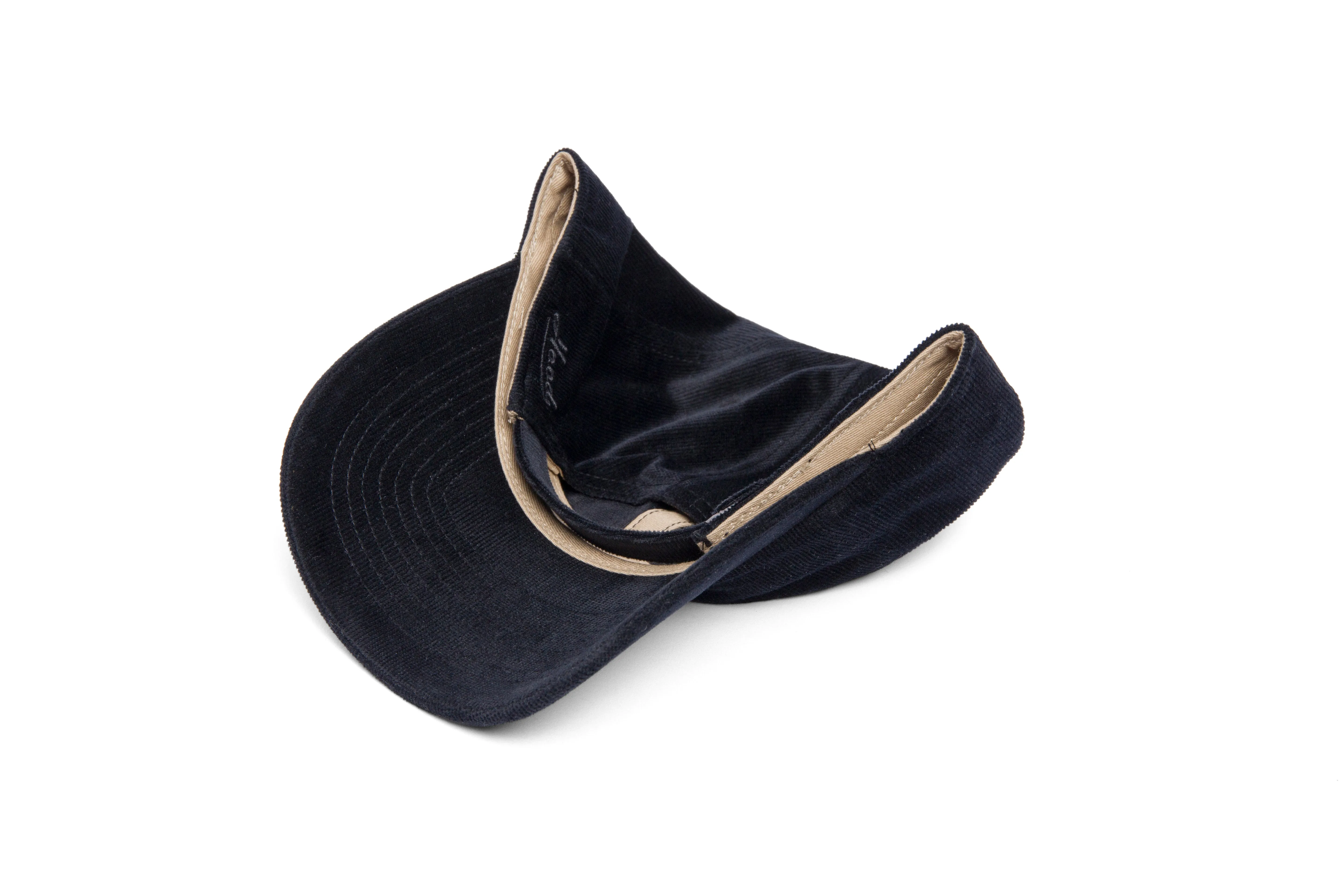 Clean Black 21-Wale Cord Dad Hat sold by Hood Hat product image thumbnail 4