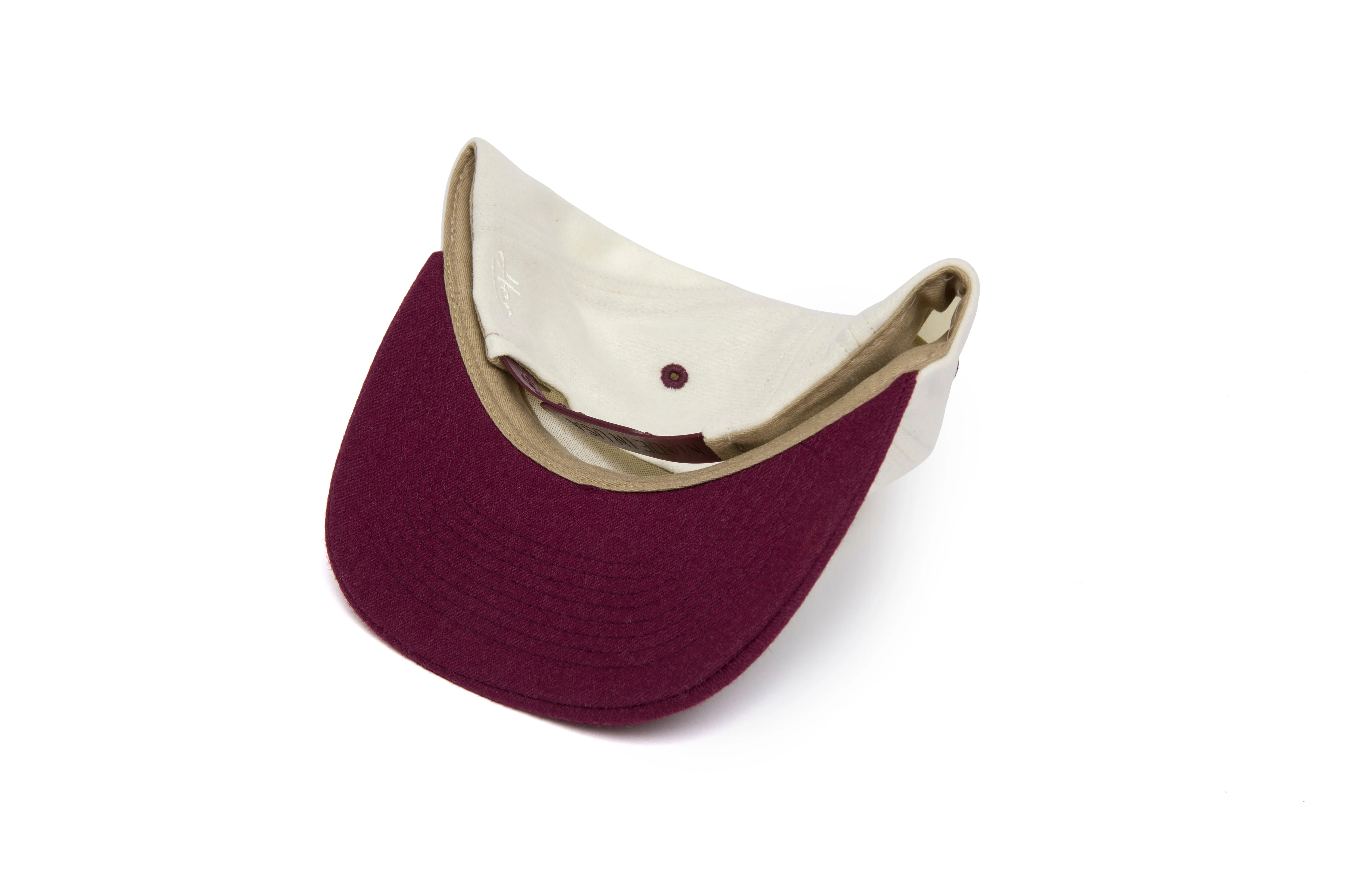 Clean White / Maroon Two Tone sold by Hood Hat product image thumbnail 4