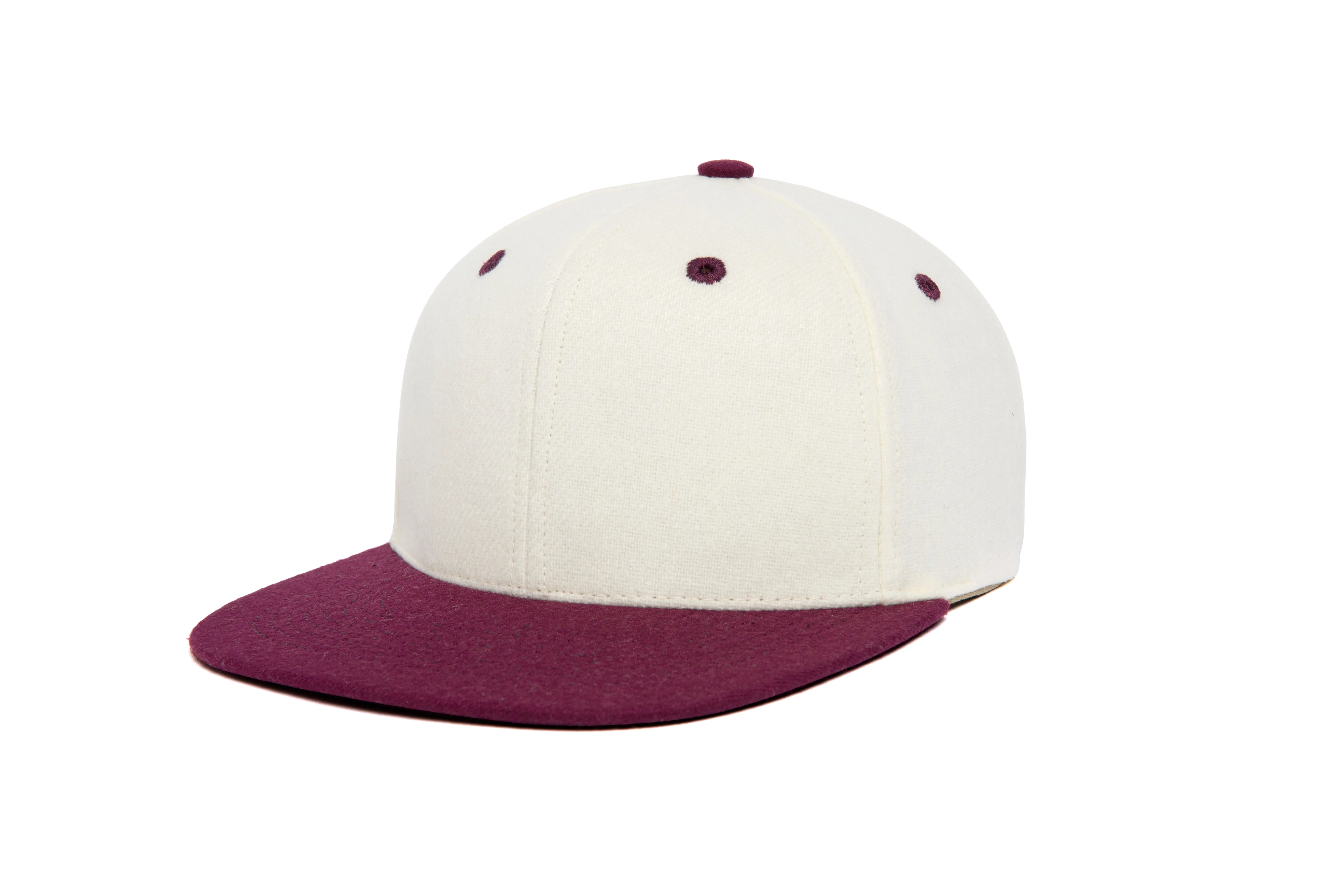Clean White / Maroon Two Tone sold by Hood Hat product image thumbnail 2