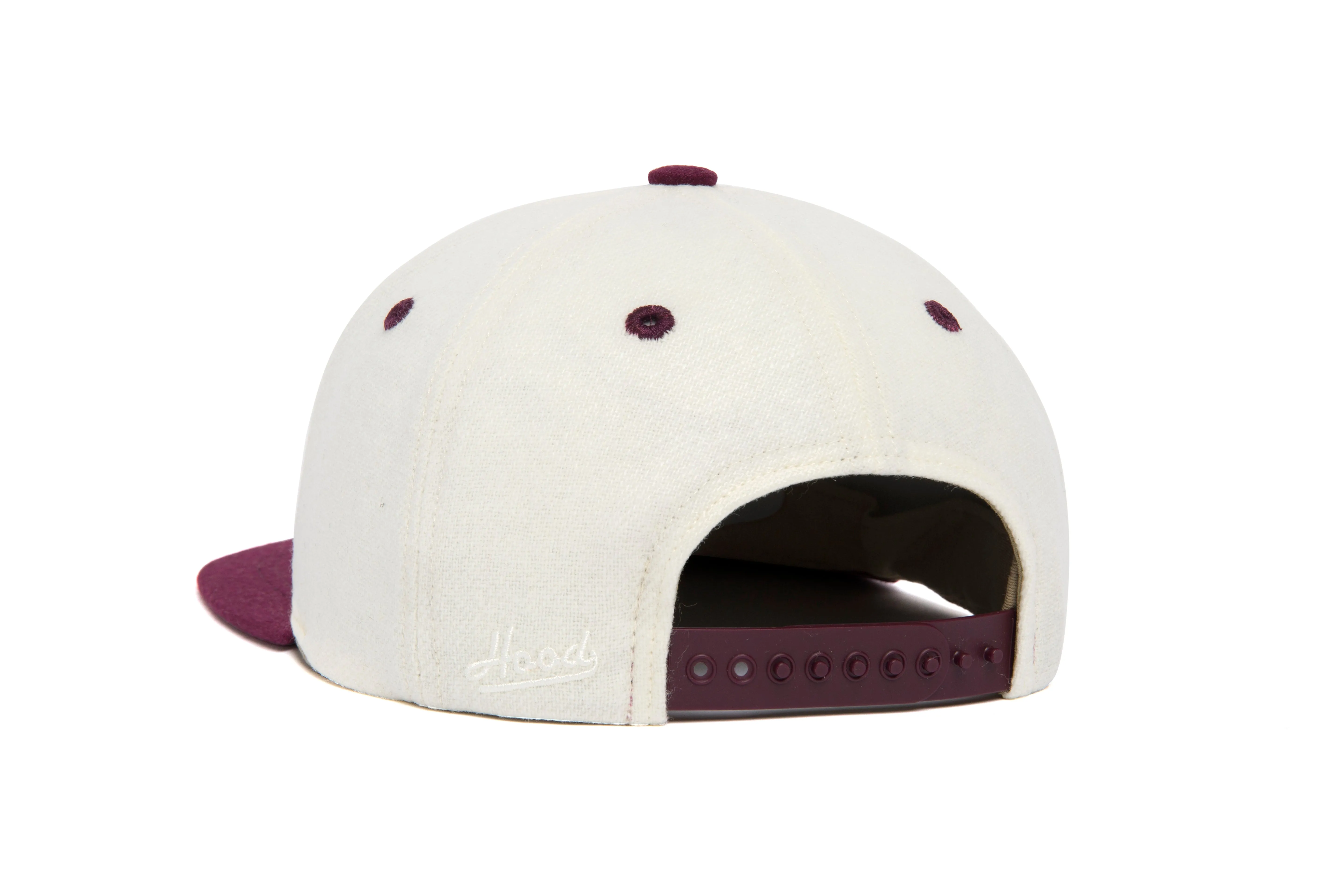 Clean White / Maroon Two Tone sold by Hood Hat product image thumbnail 3