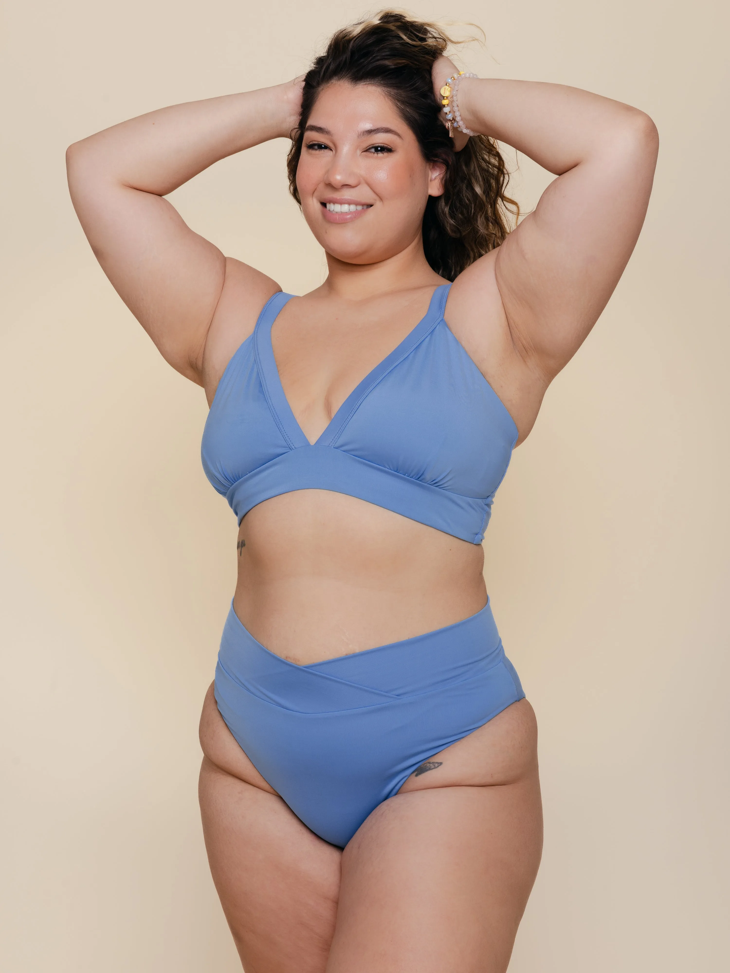 Solid High Hip Crossover Bottoms sold by Kitty & Vibe product image thumbnail 5