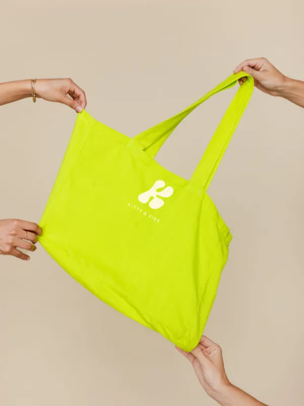 Linen Blend Tote Bag sold by Kitty & Vibe