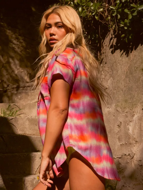 Linen Blend Cover Up Shirt sold by Kitty & Vibe