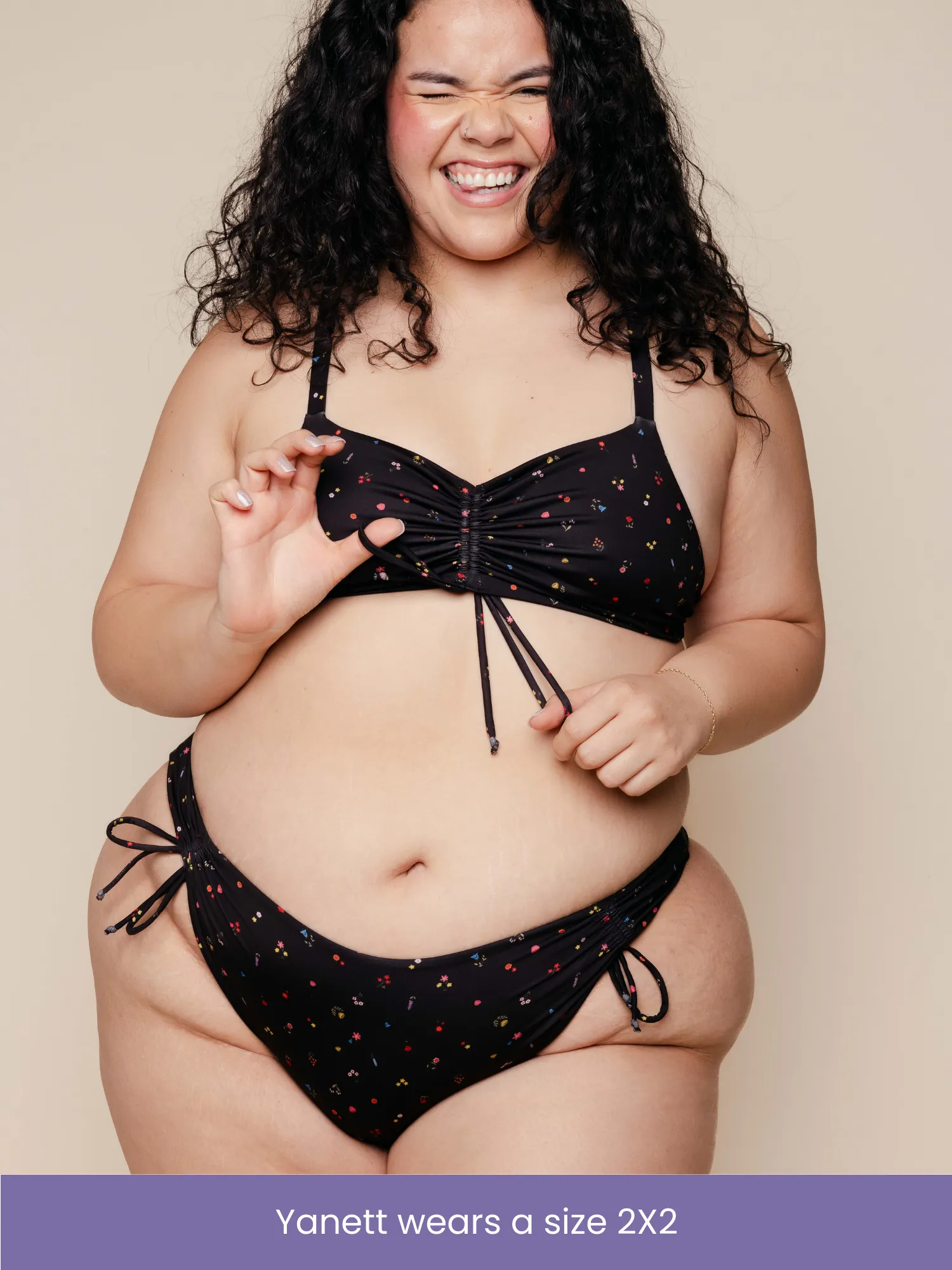 Ruched Tie Bottoms sold by Kitty & Vibe product image thumbnail 5