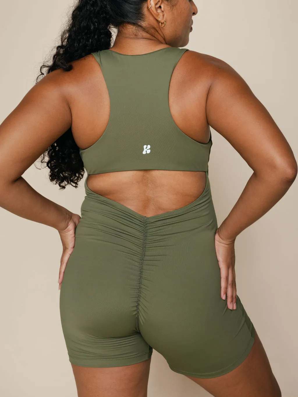Playsuit in Olive sold by Kitty & Vibe product image thumbnail 5
