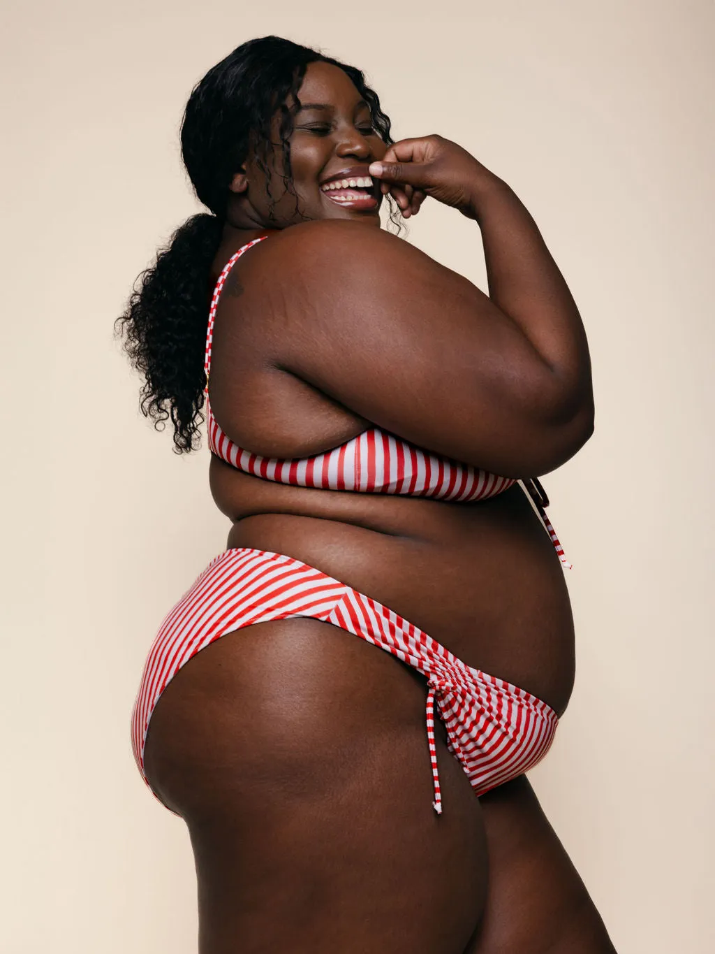 Ruched Tie Top in Lucia sold by Kitty & Vibe product image thumbnail 5