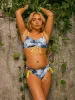 Ruched Tie Top in Laguna sold by Kitty & Vibe
