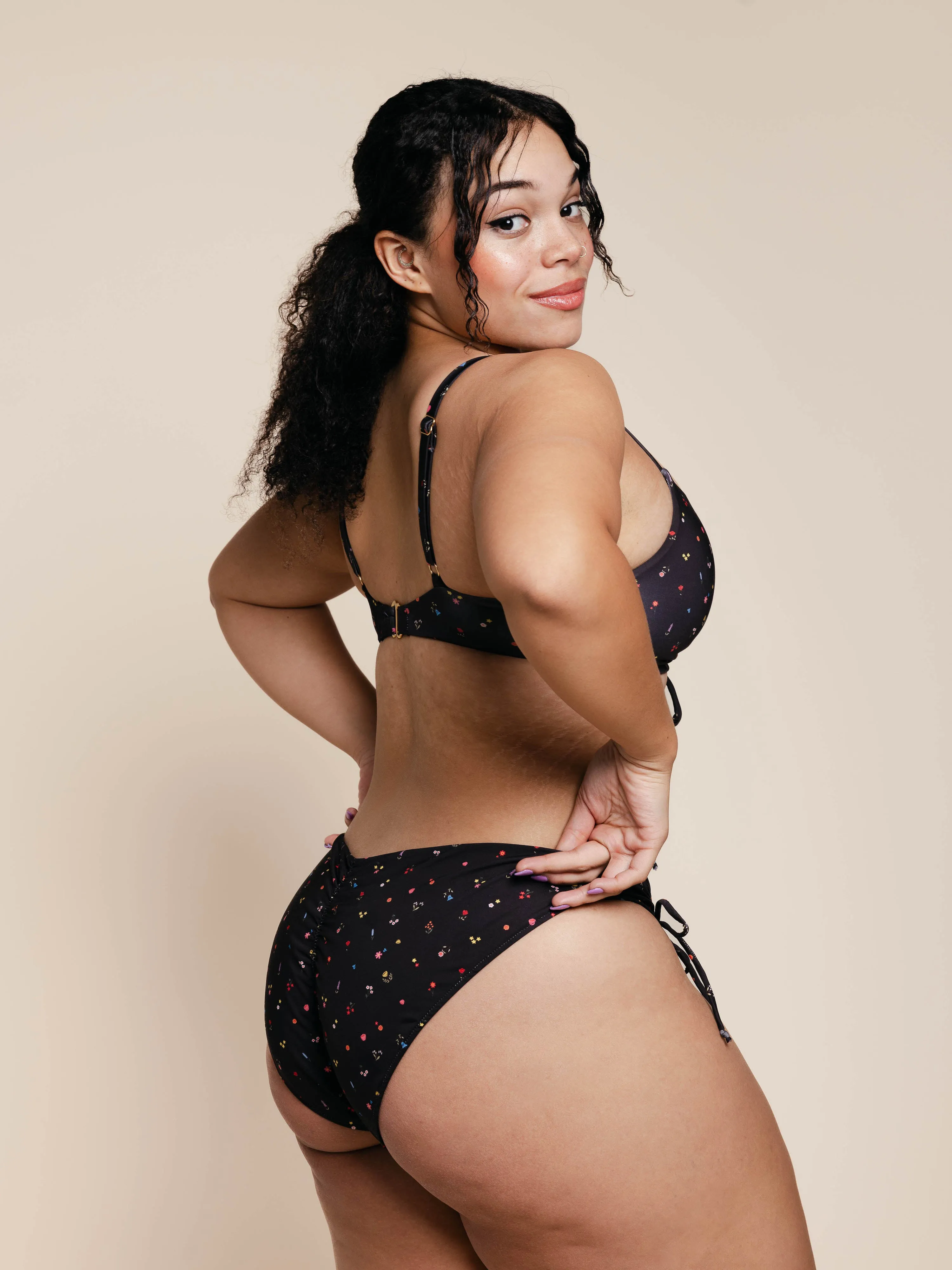 Ruched Tie Top in Matilda sold by Kitty & Vibe product image thumbnail 2