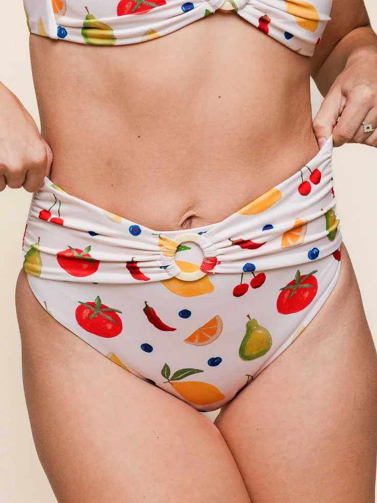 Ring High Hip Bottoms in Paloma sold by Kitty & Vibe