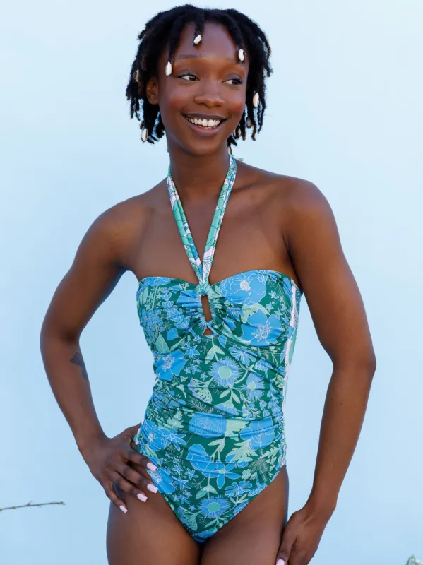 Strapless Halter One Piece in Esme sold by Kitty & Vibe