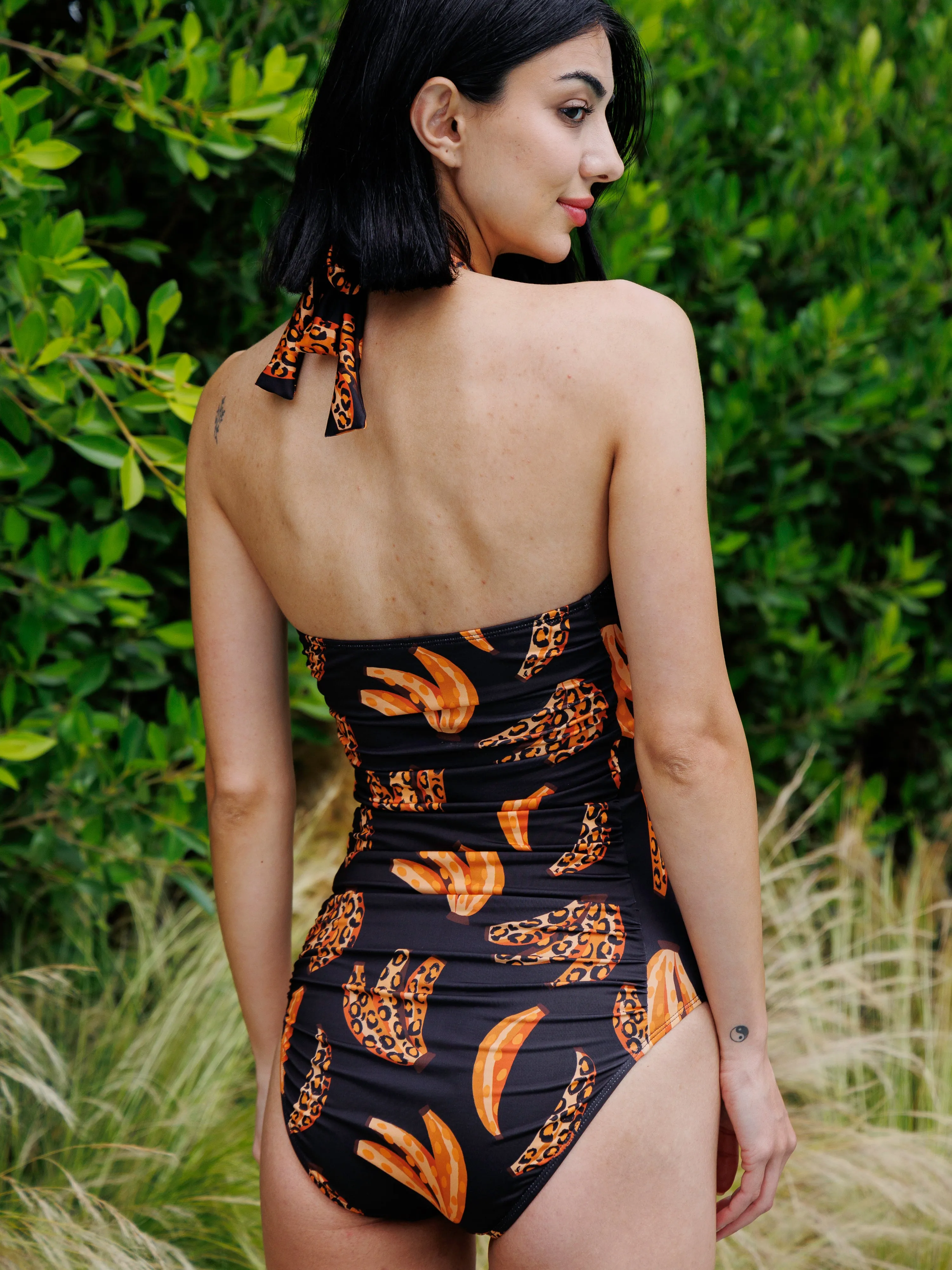 Strapless Halter One Piece in Nana sold by Kitty & Vibe product image thumbnail 2