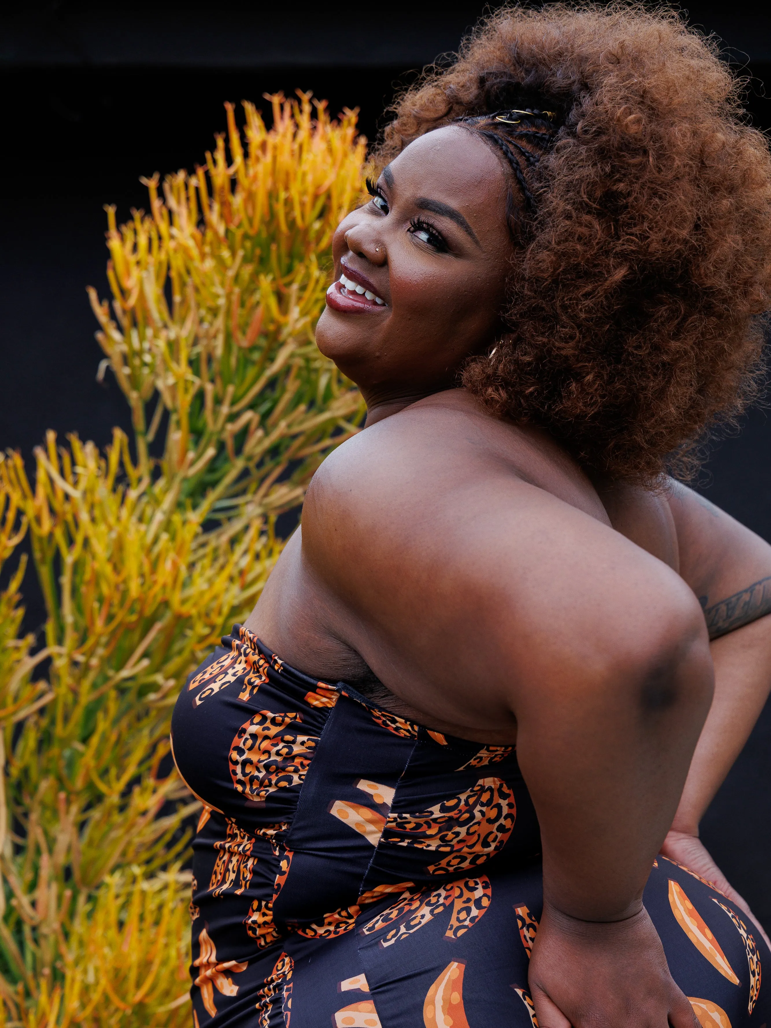 Strapless Halter One Piece in Nana sold by Kitty & Vibe product image thumbnail 4