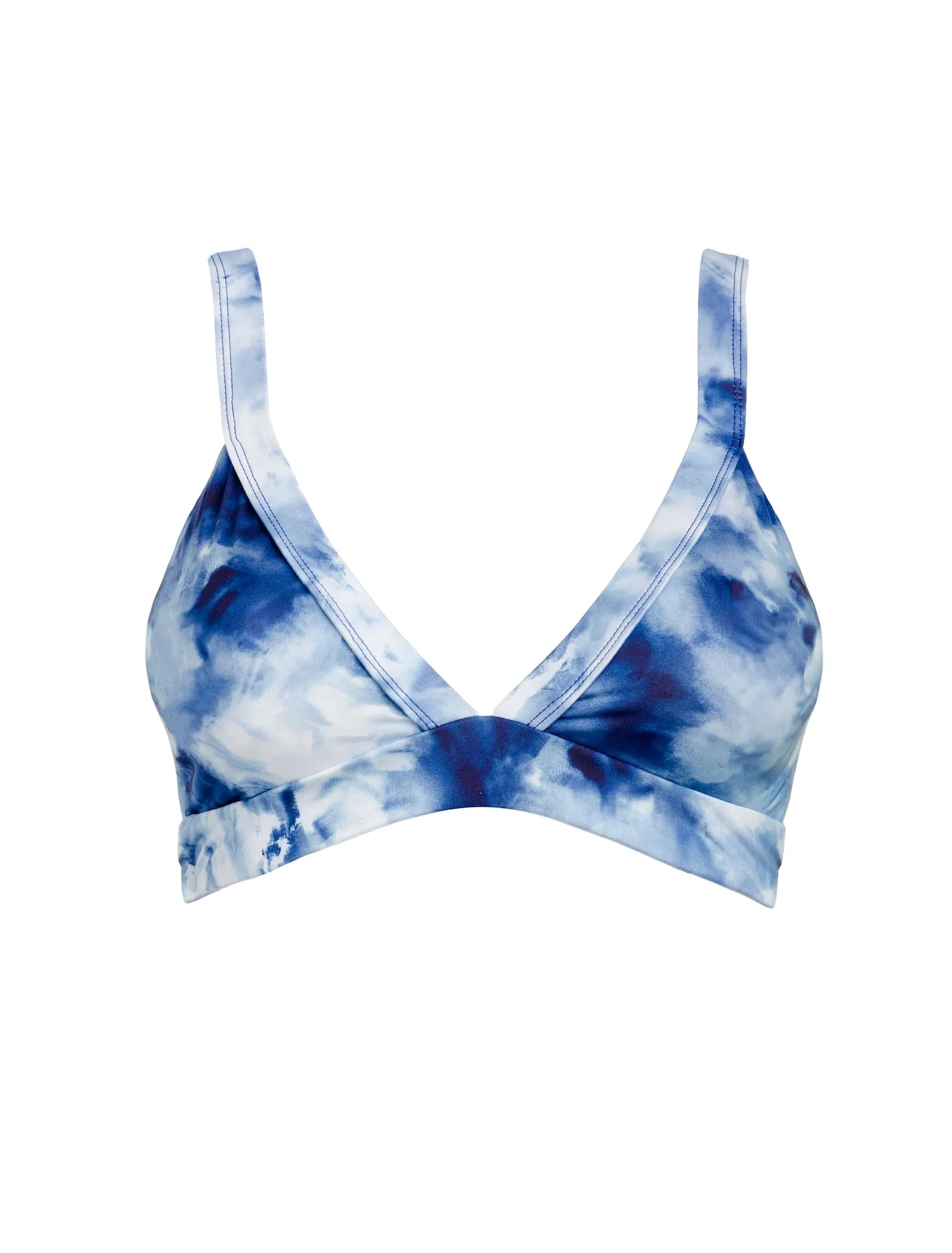 Banded Triangle Top in Laguna sold by Kitty & Vibe