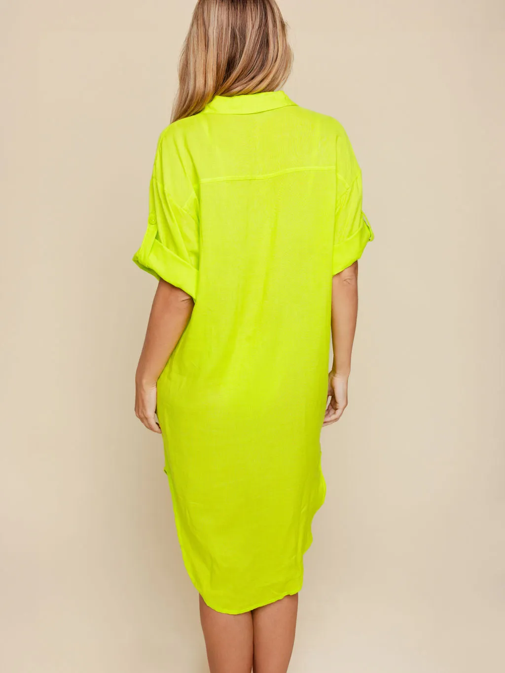 Linen Blend Cover Up Dress in Zuma sold by Kitty & Vibe product image thumbnail 4