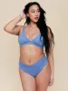 High Hip Crossover Bottoms in Sky sold by Kitty & Vibe